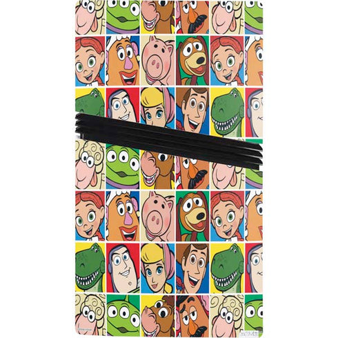 Disney Toy Story Characters Collage faces PS5 Pro Console Skin